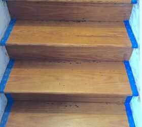 refinishing our farmhouse stairs, stairs