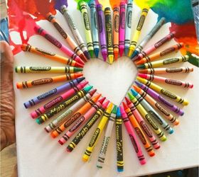 crayon art heart