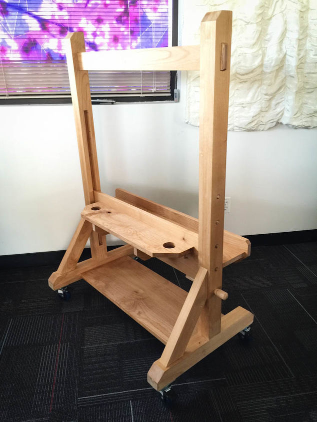 easel inspired tv stand