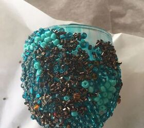 glass bead vase candle holder, Fill in Holes