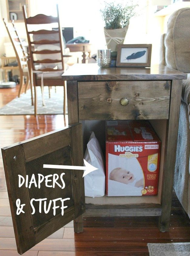 farmhouse side table the diaper cabinet, kitchen cabinets, kitchen design, painted furniture