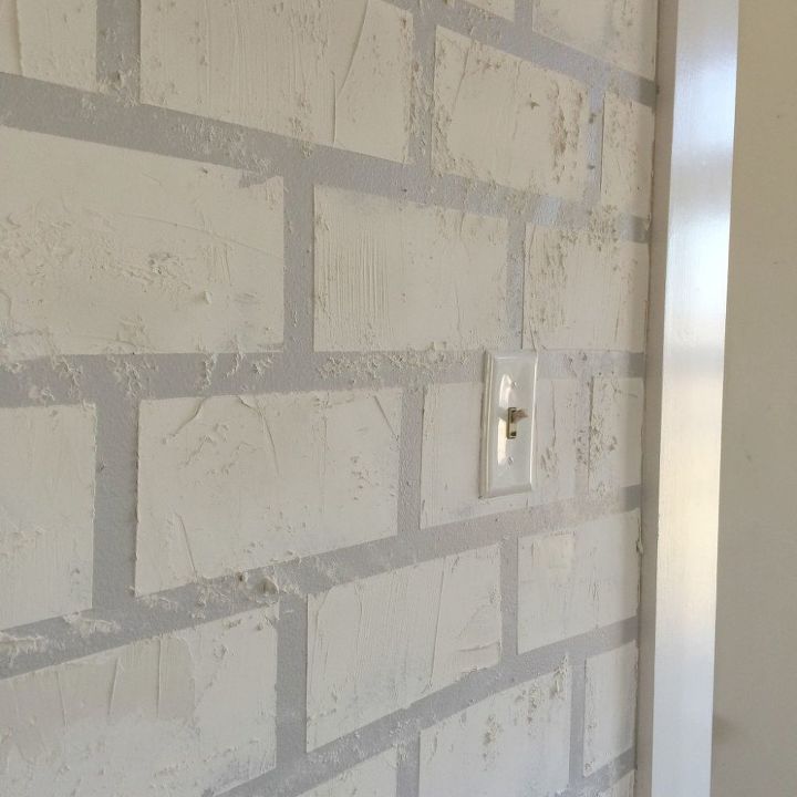 faux brick wall, concrete masonry