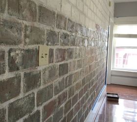 faux brick wall, concrete masonry