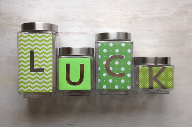 valentine s day love to st patrick s day luck reversible candy jars, seasonal holiday decor, valentines day ideas