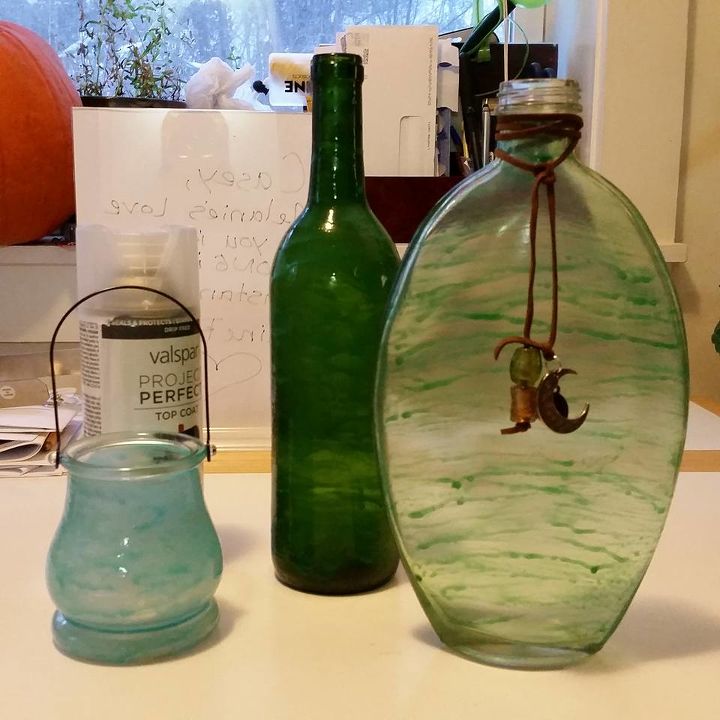 garrafas de vidro marinho aprimoradas
