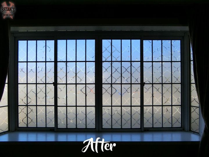 how to use contact paper to make a beautiful privacy window, how to