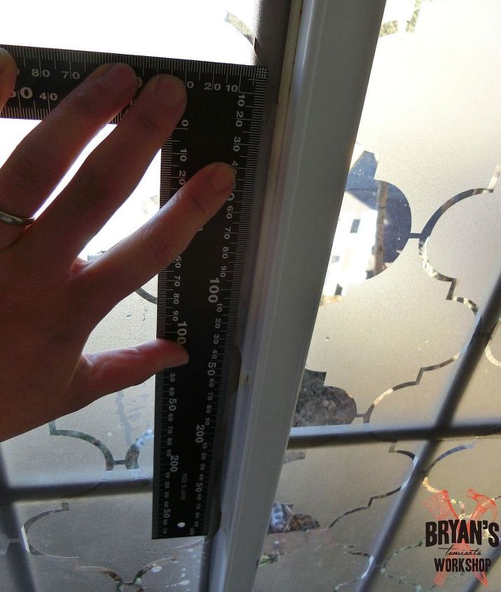 how to use contact paper to make a beautiful privacy window, how to