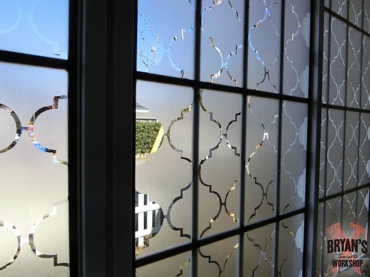 how to use contact paper to make a beautiful privacy window, how to