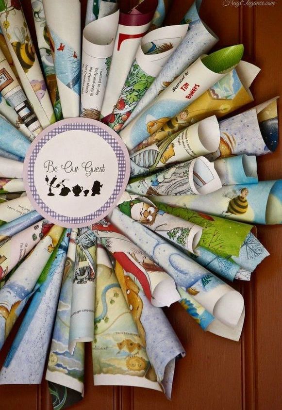 s 20 adorable baby gifts that will make people go oooh and ahhh, bedroom ideas, This wreath made out from baby books