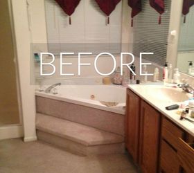 s 7 floor transformations that ll convince you to get rid of your carpet, flooring, reupholster, Before 70 s carpeted bathroom
