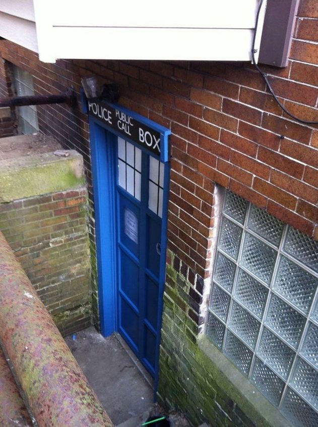 15 amazing sci fi decor ideas for the nerd in your family, Or upgrade his man cave doors into the Tardis