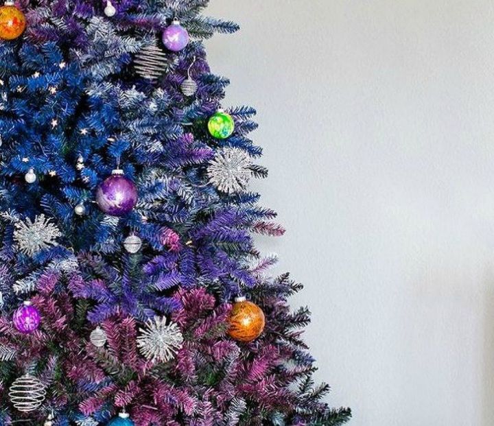 15 ideias incrveis de decorao de fico cientfica para o nerd da sua famlia, rvore de Natal Gal xia DIY