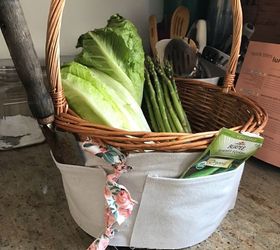 knock off william sonoma gardening basket, crafts, gardening