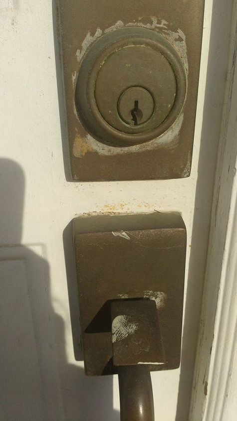 q my grandfather s doorknob and lock are rusting help