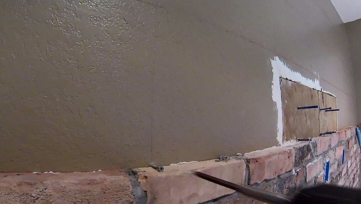 how to build an interior reclaimed brick veneer wall