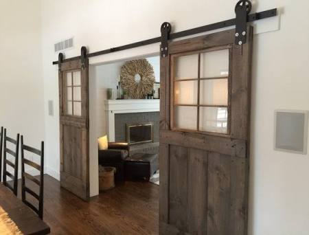 How To Build Double Sliding Barn Style Doors For Bathroom