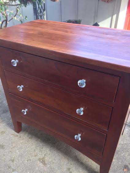 small dresser refinish project, painted furniture
