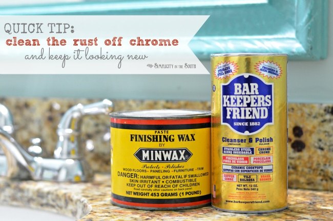 simple cleaning trick how to remove rust from chrome in the bathroom, bathroom ideas, cleaning tips, how to