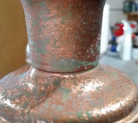i gave my outdated lamps a new patina look, lighting, painting