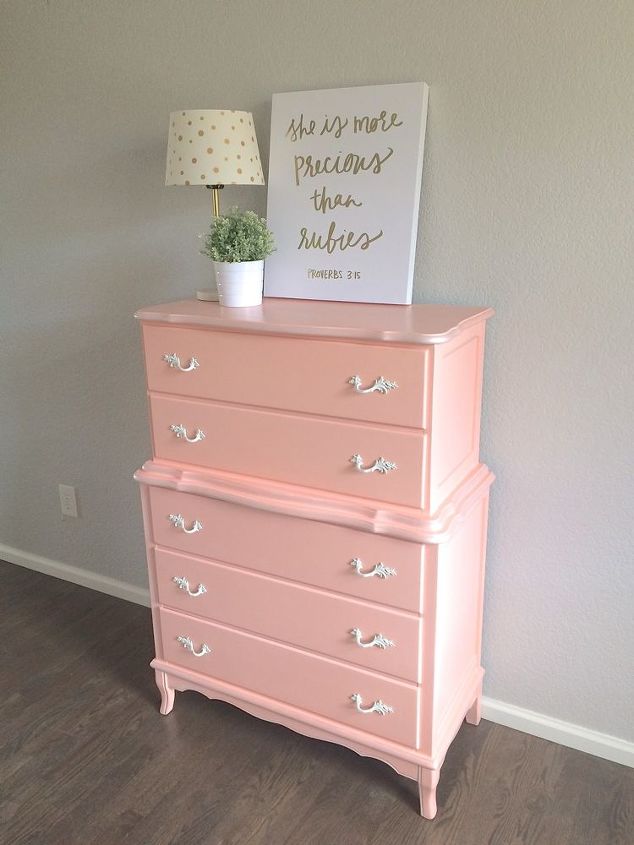 paige s pink dresser, painted furniture