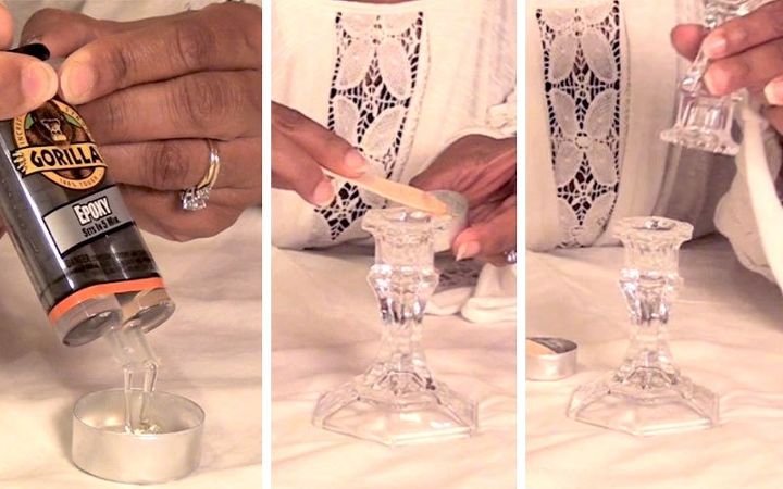 How To Make Diy Decorative Glass Candleholders With Glass Gems Hometalk How To Make Diy Decorative Glass Candleholders With Glass Gems Hometalk