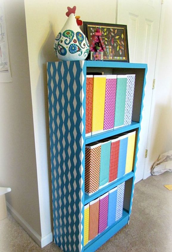 s stop everything these bookshelf redos are ah mazing, shelving ideas, storage ideas, Use tape to get designer looking shelves