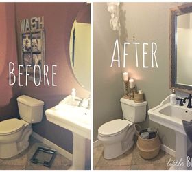 a little make over in the powder room