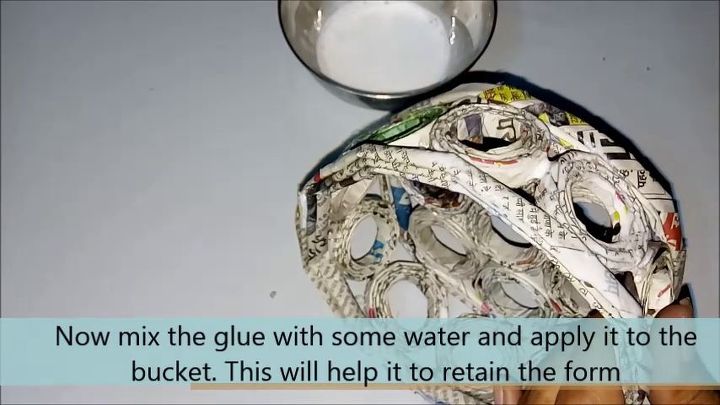 how to make bucket from recycled i best out of waste, how to