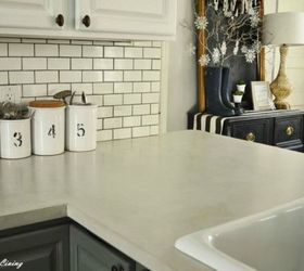 14 formas impresionantes de aadir cemento a la decoracin de tu casa, Superposici n de la encimera de hormig n DIY