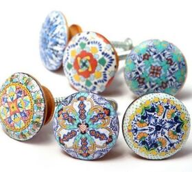 s 15 kitchen updates for 15, kitchen design, Dress up your knobs with pretty patterns