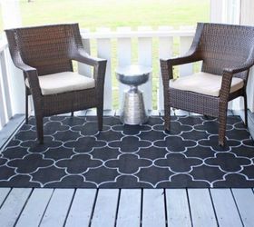 12 easy ways to upgrade your rug in less than 2 hours, Turn a cheap rug into an outdoor beauty