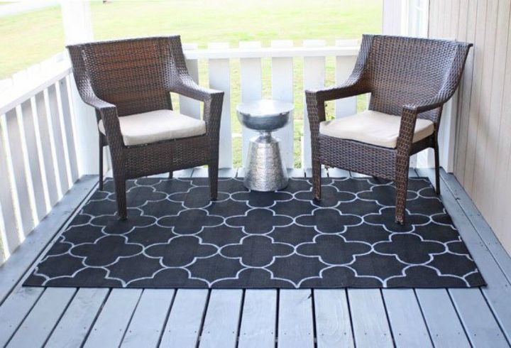 12 easy ways to upgrade your rug in less than 2 hours, Turn a cheap rug into an outdoor beauty