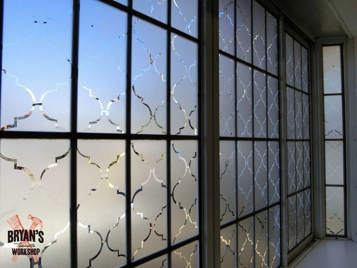 how to use contact paper to make a beautiful privacy window, how to