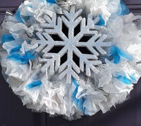 frugal diy winter wreath, crafts, wreaths