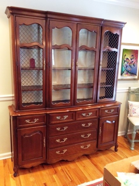 finally taking the plunge with my china cabinet makeover, kitchen cabinets, kitchen design, painted furniture