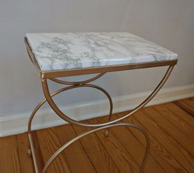 Faux Marble Plant Stand