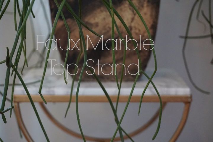 faux marble plant stand, flooring, gardening, tiling
