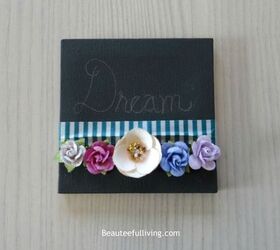 spring floral mini canvas art, crafts
