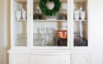 Lightly Distressed China Cabinet