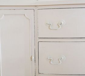 lightly distressed china cabinet, kitchen cabinets, kitchen design, painted furniture