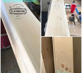 amazing faux wood beams, Plain pine wood sanded and ready to get faux