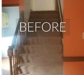 say goodbye to your carpet stairs with these brilliant transformations, Before A clash of tastes