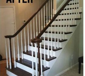 say goodbye to your carpet stairs with these brilliant transformations, After An elegant and detailed look