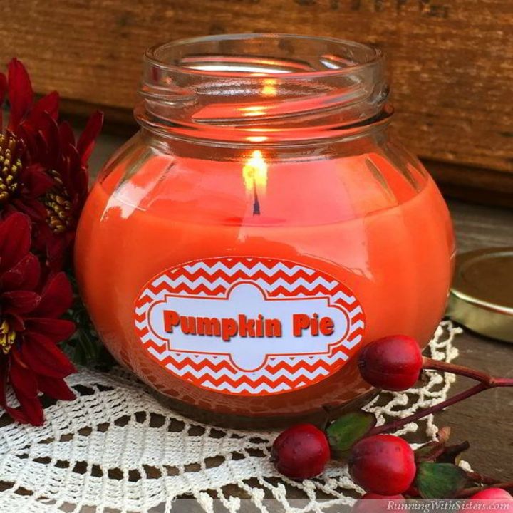 15 gorgeous homemade candle ideas you re going to want to try, These pumpkin pie scented candles