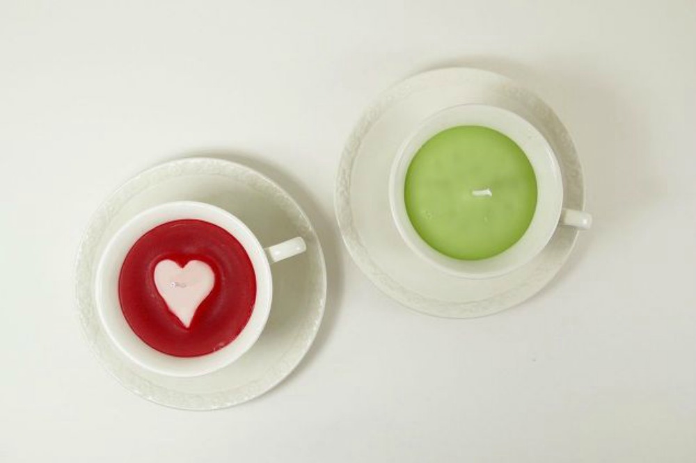 s 15 gorgeous homemade candle ideas you re going to want to try, These patterned tea cup candles