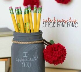 s yarn bomb your home with these 18 adorable ideas, home decor, Add pom pom to your mason jars