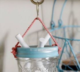 add more kitchen space with these 13 brilliant hook hacks, Loop curtain hooks on a pipe rod