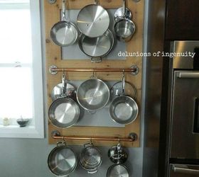 add more kitchen space with these 13 brilliant hook hacks, Set up a pot hanger with shower hooks