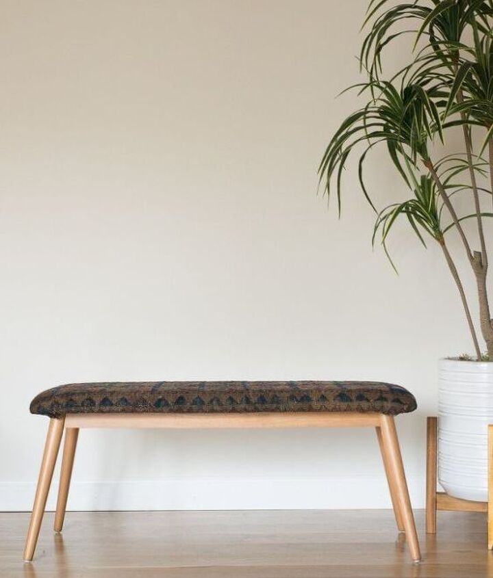 how to use an old rug to upholster a bench, how to, outdoor furniture, reupholster