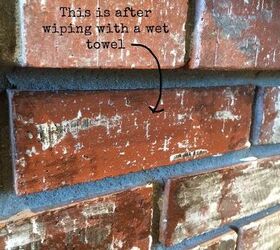 bricks distress age hot to, concrete masonry, fireplaces mantels, how to, painting, repurposing upcycling